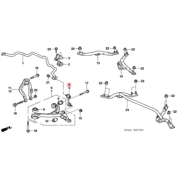 OEM CM4 Stabilizer Sway Bar Link Compatible With Honda Accord 2003-2007