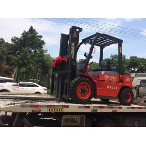 Automatic Diesel Powered Forklift , 3 Ton Diesel Forklift Strong Powertrain