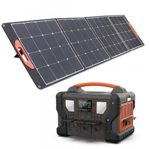 China 1000W Home/Outside Backup Power Station 1008Wh LiFePO4 Battery With Solar Panel on sale
