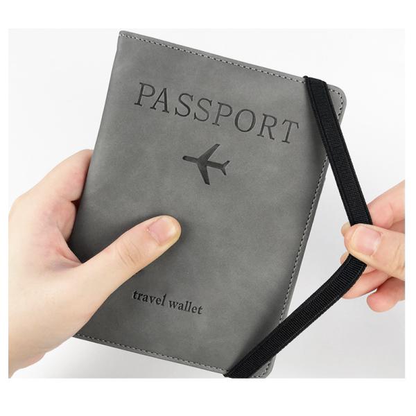 AMAZON PU LEATHER PASSPORT BAG RFID MULTI-FUNCTIONAL PASSPORT HOLDER PASSPORT COVER PASSPORT COVER