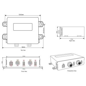 Heavy-Duty Electric Actuators Controller 12V DC Speed Adjustable by Potentiomete