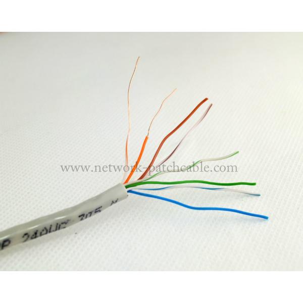PVC Gray Cat5e UTP Cable 24AWG 0.45mm CCA Ethernet Cable 305 m/roll