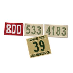 Plain Sew On Numeric Custom Embroider Patch Cartoon Iron On Patch