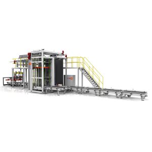 High Position De-Palletizer Empty Cans Unloading Grappier Machine