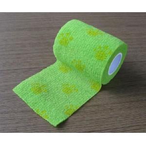 China Colorful Printed  animal self-adhesive bandage dog wrap petflex tape 5cm x 4.5m on sale