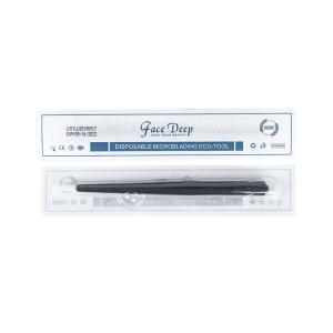 145 Mm Length Black Disposable Microblading Pen Face Deep Eyebrow Tattoo Pen
