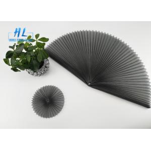 Grey Color Folding Window Screen Net Water Proof Pleated Insect Screen Mesh