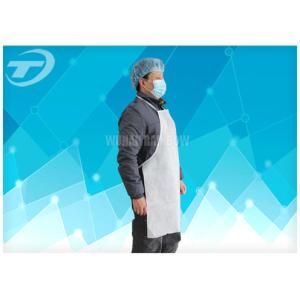 25gsm Polypropylene Spunbond Disposable Plastic Aprons Breathable Single Use