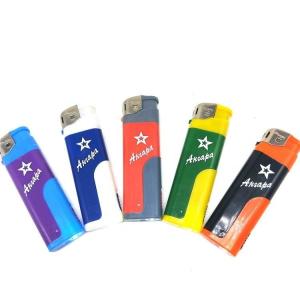 Five Colors White LED Lamp Soft Flame Electronic Lighter Gas Refillable Cigar
