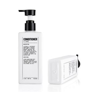 235ML White Custom Empty Shampoo And Conditioner Bottles Refillable