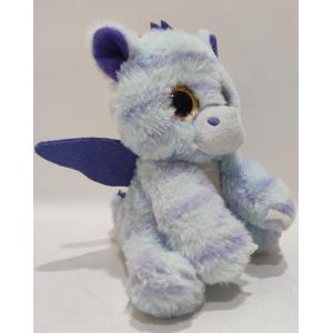 Move big-eyed dinosaur cat print electric plush toy recording speaking function