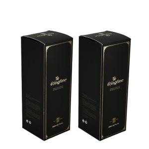 Black Printing Reed Diffuser Strong Cardboard Boxes Fragrance Perfume Gold Hot