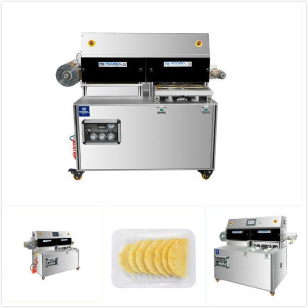 Quality Industrial Vacuum Tray Sealing Machine Modified Atmosphere For Vegetable / Fruit wholesale