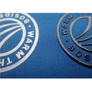 Screen Printing Silicon Heat Transfer Clothing Labels With Shiny Color Surface Brand Logo