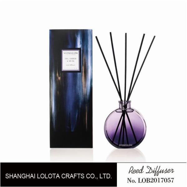 Quality Holiday Home Reed Diffuser Purple Ball Shaped Bottle Really Good Smelling wholesale