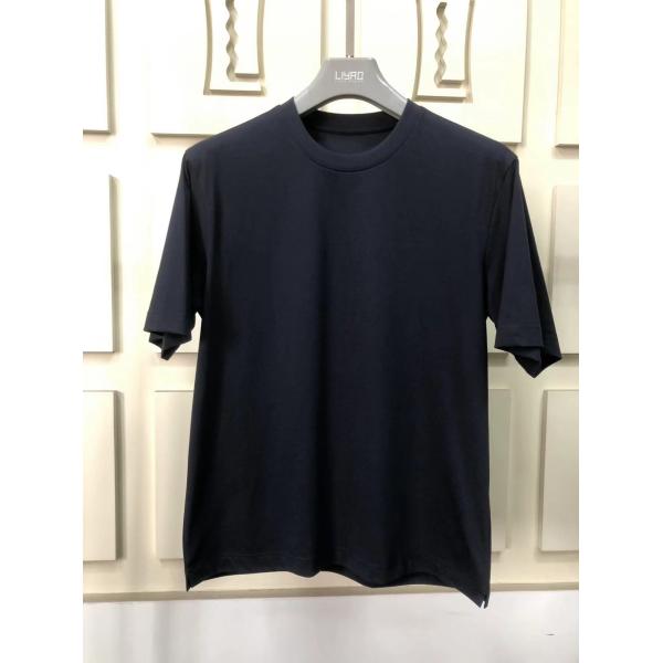 Anti-wrinkle Plain Oversize Round Neck T Shirt 100% Cotton Standard Fit Customized LOGO 64168Y7068