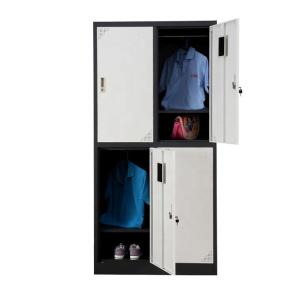 China Office Home Gym RAL Color 4 Door Steel Locker Cabinet on sale