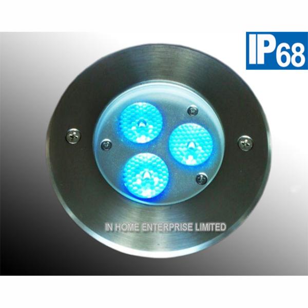 RGB DMX Outdoor Underwater LED Lights Stainless Steel 3W for Swimming Pool / Pond