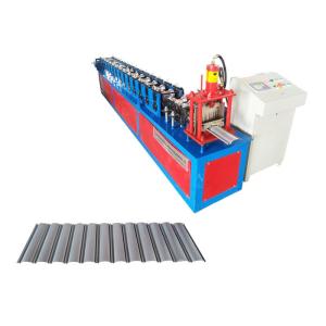 Power 4 KW Roller Shutter Door Roll Forming Machine Chain Size 1 Inch Shaft