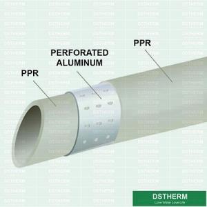 Ppr Perforated Aluminum Pipe Ppr Composite Aluminum Pipe PN16 PN20 4m Length