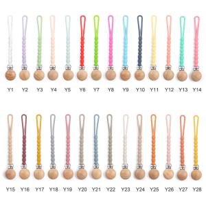 Soothie Chewable Dummy Clip Pacifier Clips Silicone Teething Beads