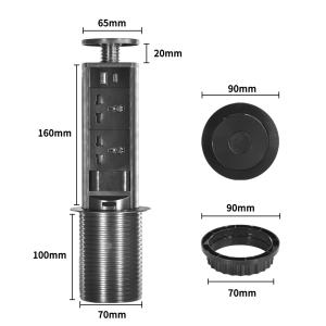 Universal Power Kitchen Socket Sacar El Enchufe De La Cocina Hidden Tabletop Pop