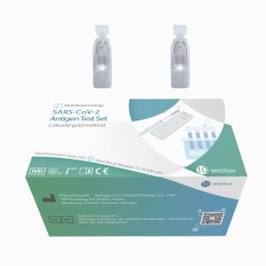 Cheap Plastic 2 years Shelf Life SARS-CoV-2 Antigen Test Set Nasopharyngeal Swab 10 test/box for sale