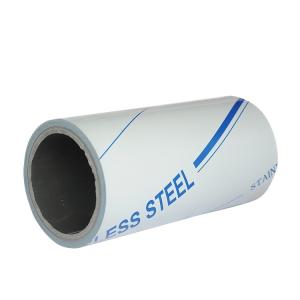 80um Thickness High Adhesion Black White Stainless Steel Protective Film For