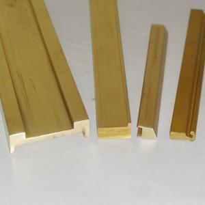 China SGS Standard Anti Rust Extruded Brass Profiles For Electronic Accessories on sale
