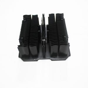 Black Anodizing Cold Forging Heat Sink For LED Lighting Width 150mm