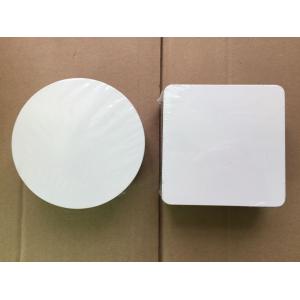 3.75‘’ Blank MDF Coasters with Cork Back for DYE Sublimation use, shrink wrap