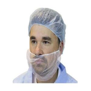 China Light Weight Disposable Nylon Mesh Beard Cover White For Food Cleanroom on sale
