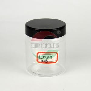 China PET Honey Jars Cylindrical Food Bottles With Lids Guangzhou Suppliers With Caps, Plastic Screen Printing Customized Square on sale