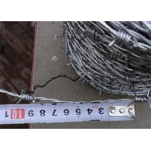 China Rustproof Cross Security Steel Barbed Wire 2.0mm 15mm Barb For Factory on sale