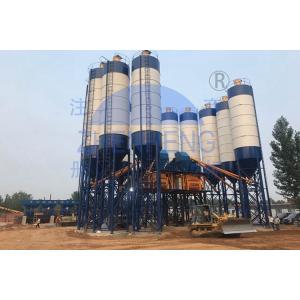 120m3 / H Automated Belt Type HZS120 Concrete Batching Plant With 4 Bins