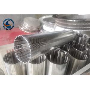 SS304 OD60MM Pure Round Wedge Wire Screen For Mechanical Filtration Equipment