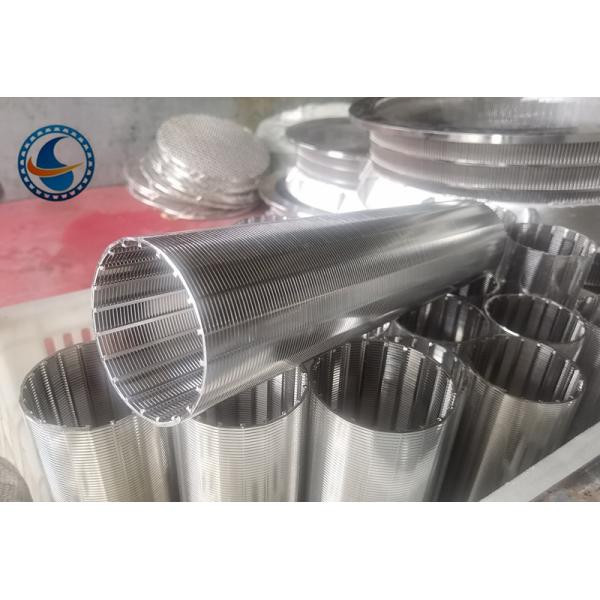 SS304 OD60MM Pure Round Wedge Wire Screen For Mechanical Filtration Equipment