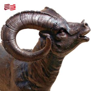 Modernistic Style Custom Color Bronze Bighorn Sheep Garden Sculpture for Outdoor