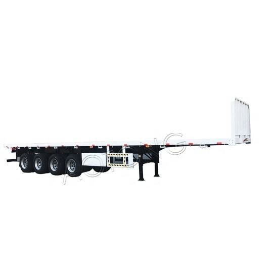 2/3/4 Axles Lowbed Semi Trailer with Mechanical Suspension Air Suspension