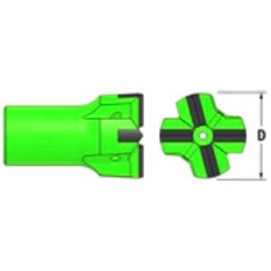 T38 Threaded Rock Cross Bits X-Type Bit 64mm 76mm 89mm For Bench Drilling