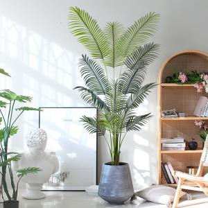 Artificial Palm Tree wholesale​ Realistic Fiber Trunks Faux Tropical Areca Floor