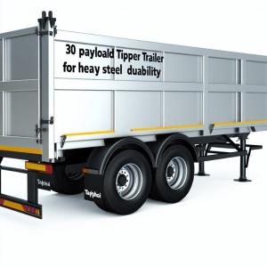 30 Payload Tipper Lorry Trailers Heavy-Duty Transport with Steel Durability