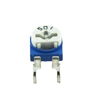 China Blue White Adjustable Potentiometer 500R White And Blue 500R 501 Adjustable Resistor on sale