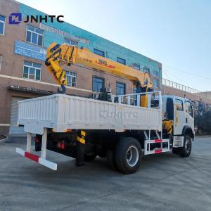 Howo Mini 4*4 6 Wheeler Double Row Cab Cargo Truck With Telescopic Boom Crane