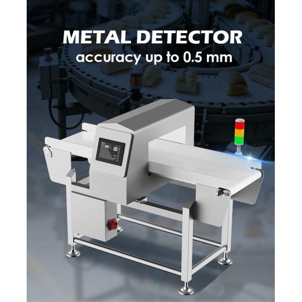 Full Structure Takes Of Stainless 304 Customize Tunnel Size Food Metal Detector with Automatic Stop Belt