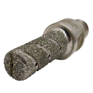 60MM Length Silver Electroplated Finger Bit Diamond Drilling Tool for Granite