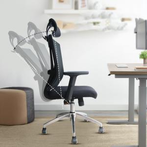 Adjustable Headrest Mesh Chair Fabric Multifunctional Ergonomic High Back Boss