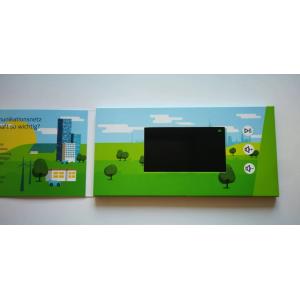 Cheap Custom design paper material display video card 4.3'' lcd screen video brochure digital video marketing book for sale