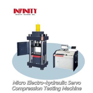 Cheap 4%-100% FS KN Micro Electro Hydraulic Servo Compression Testing Machine With 50mm Piston Stroke for sale