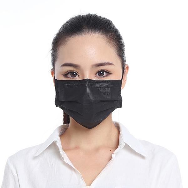 Quality Comfortable Black Face Mask Without Any Stimulation Anti Pollution wholesale